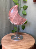 Sunstone Crescent Moon on Stand