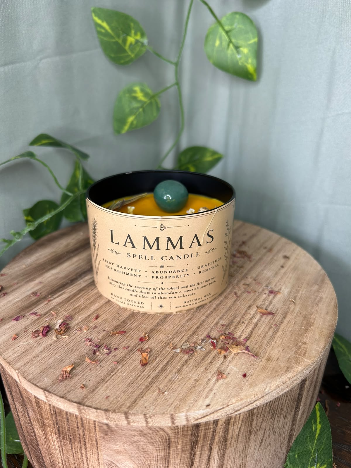Lammas Harvest Ritual Spell Candle