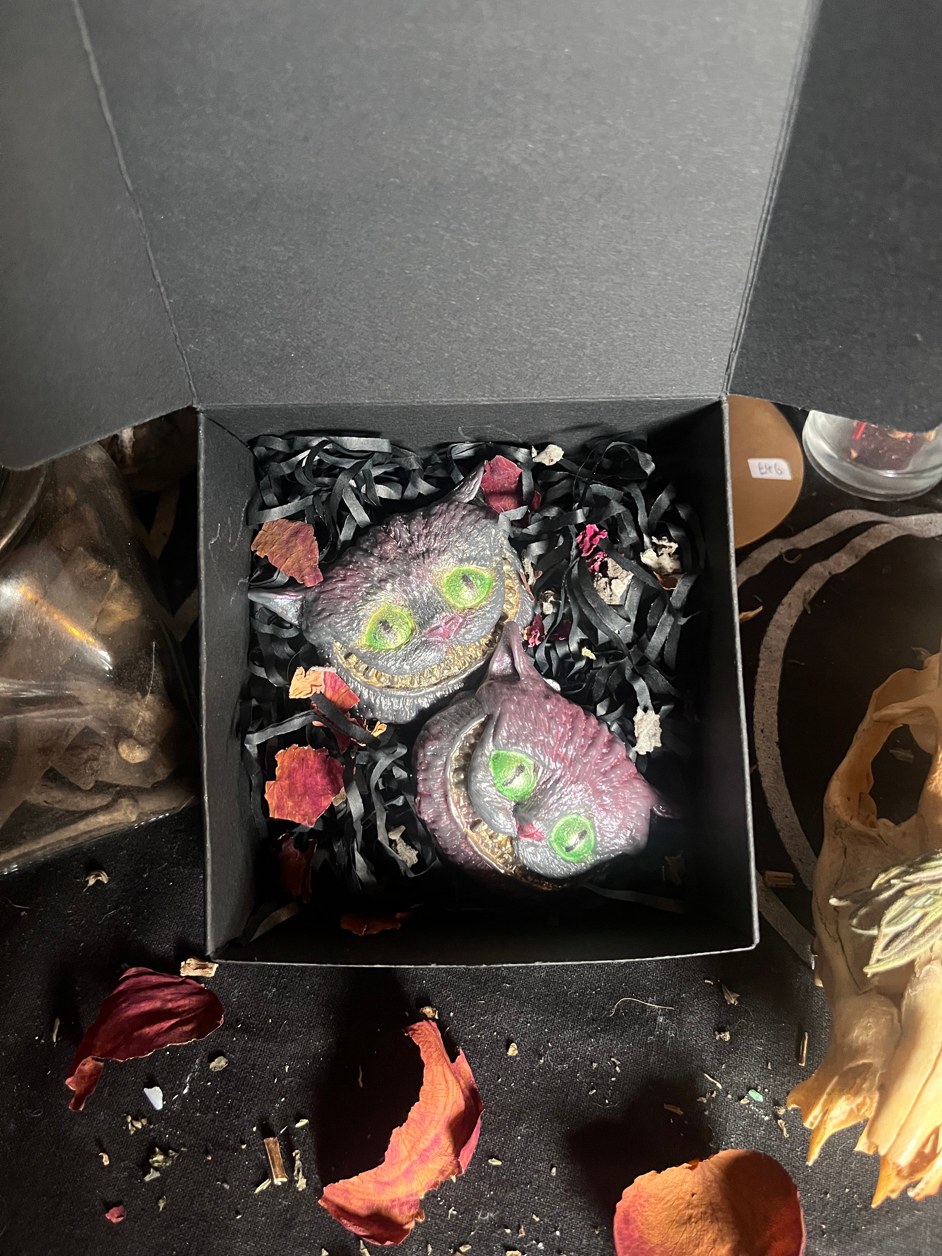 Cheshire Cat Hand Painted Wax Melts