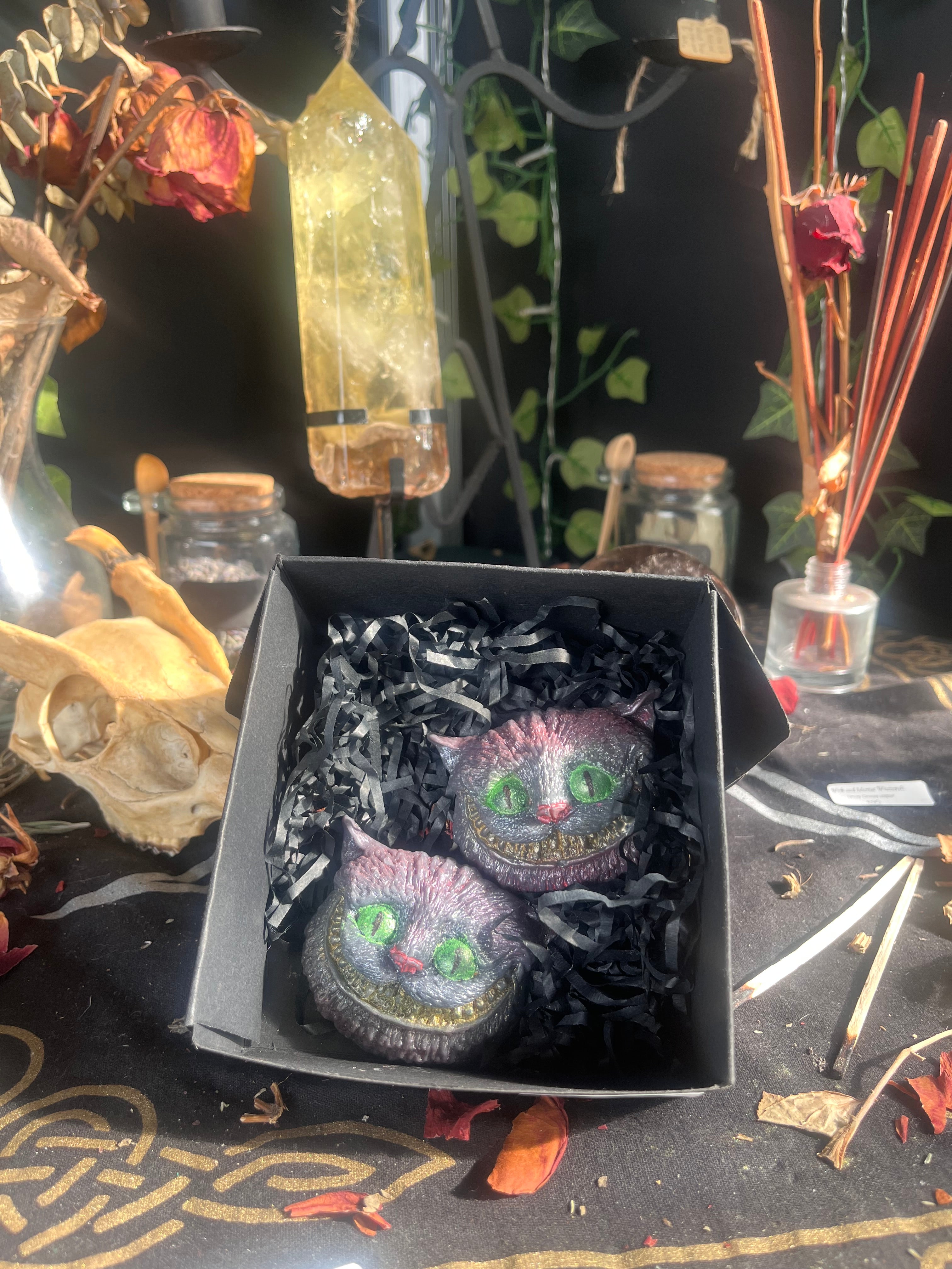 Cheshire Cat Hand Painted Wax Melts