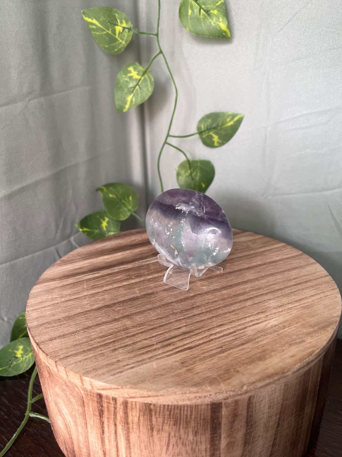 Rainbow Fluorite Palm Stone