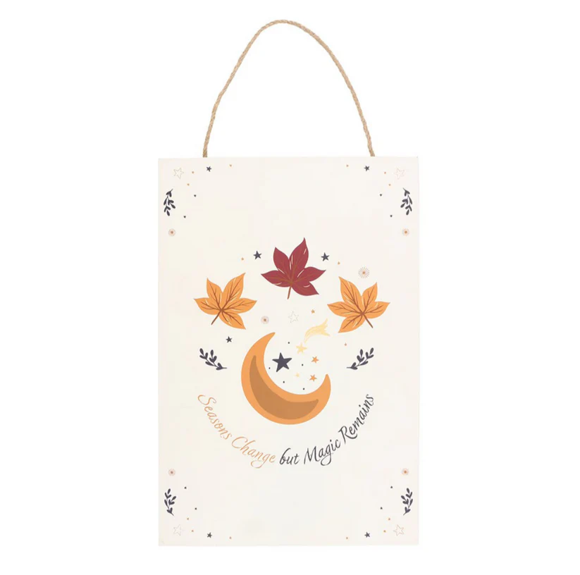 Autumn Moon Hanging Sign