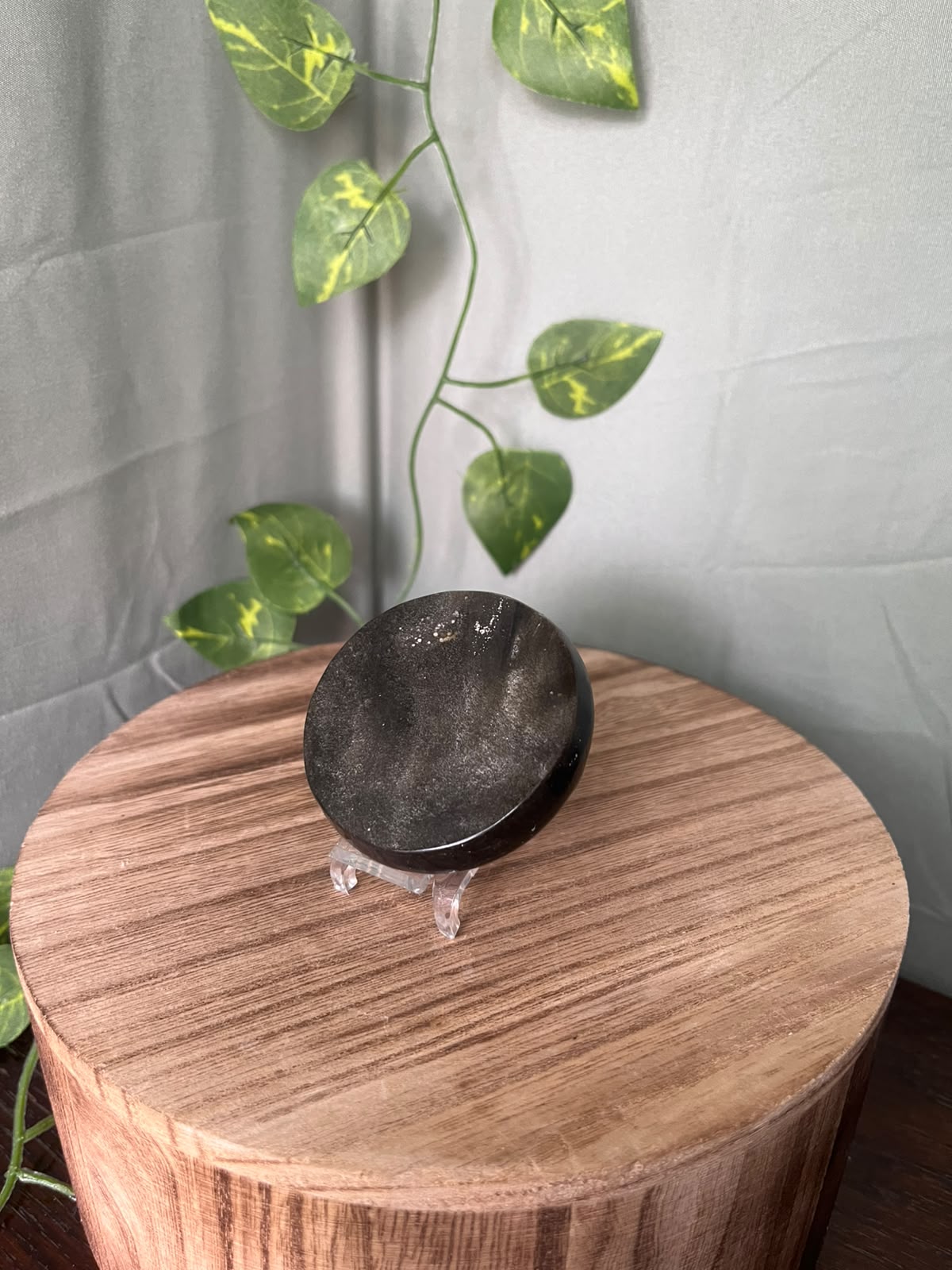 Gold Sheen Obsidian Eye of Providence Carving