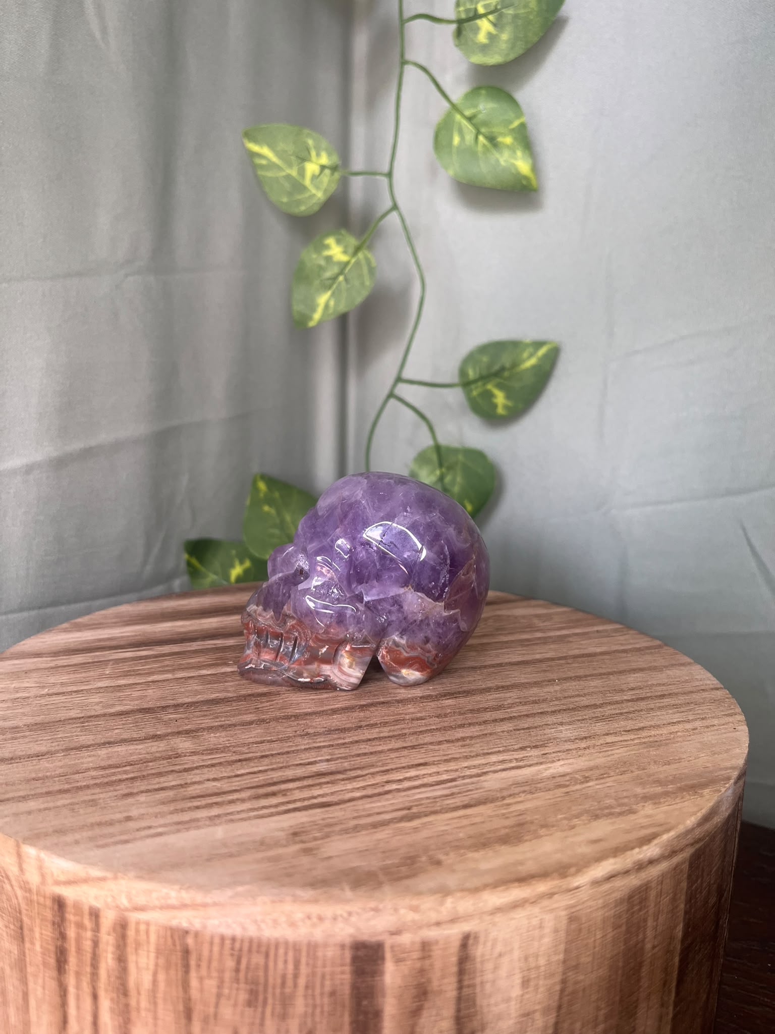 Amethyst & Agate Skull #2