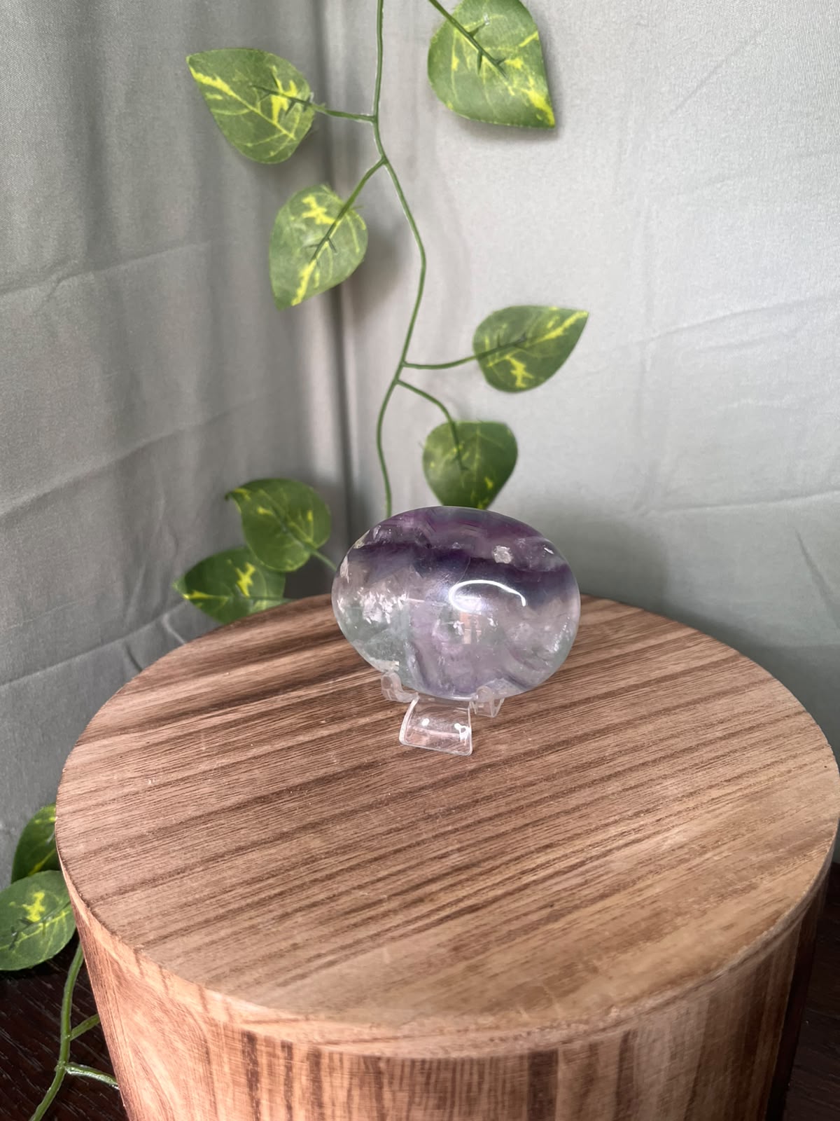 Rainbow Fluorite Palm Stone