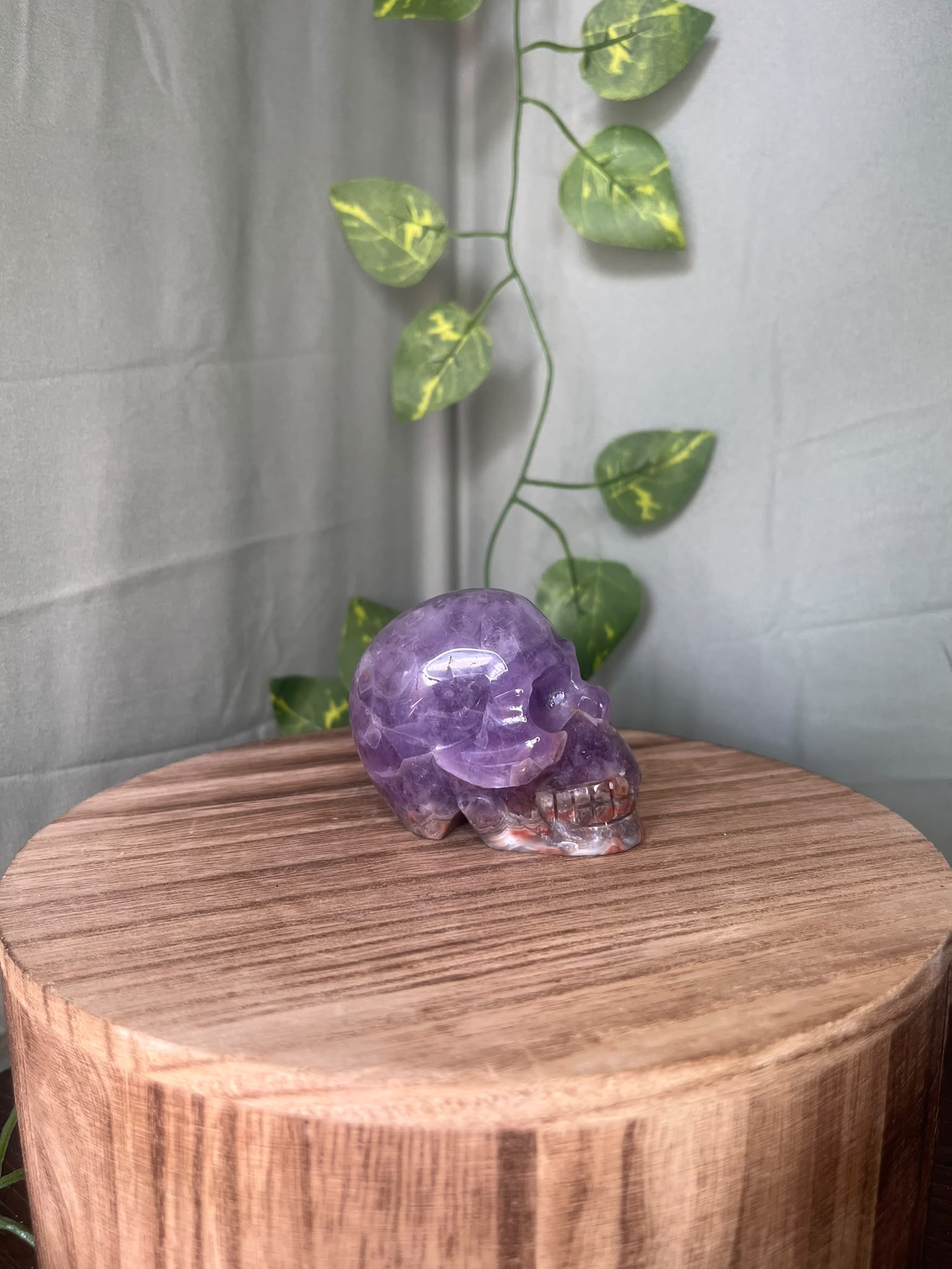 Amethyst & Agate Skull #2