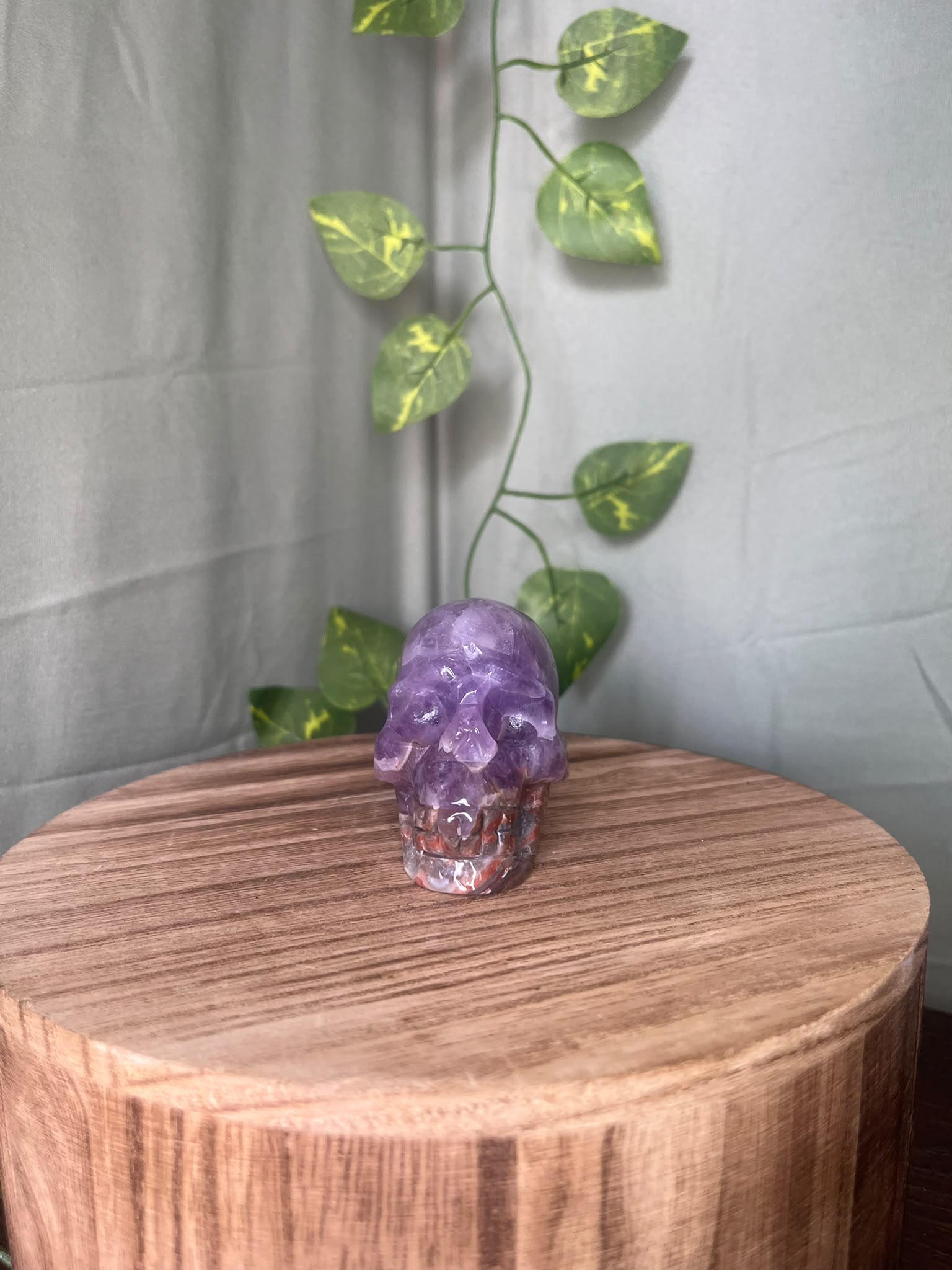 Amethyst & Agate Skull #2