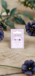 Amethyst Crystal Stud Earrings