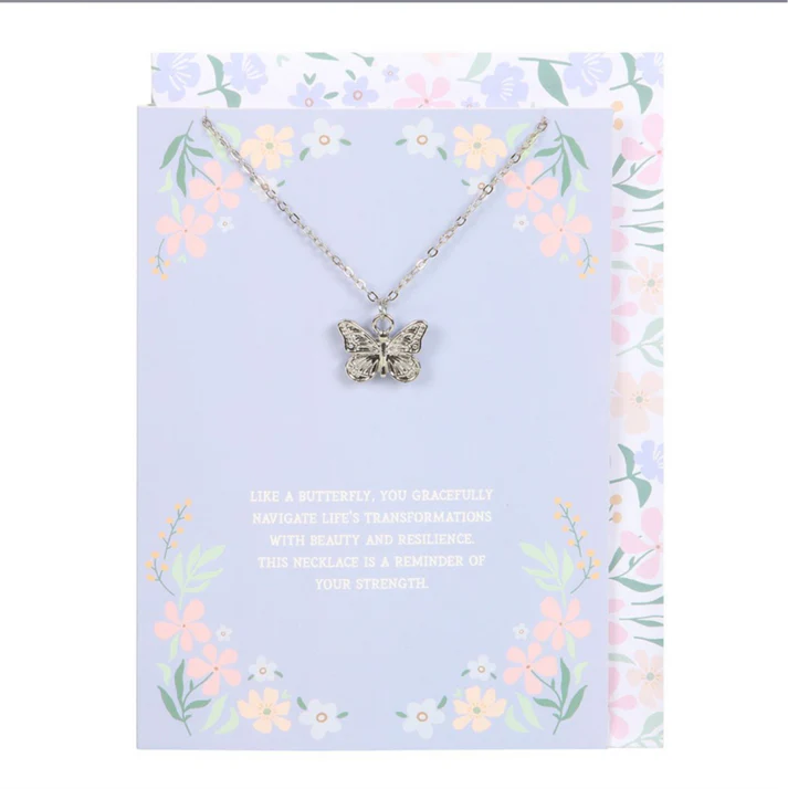 Butterfly Necklace Card