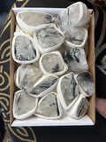 Raw Black Tourmaline in Quartz — Protection & Clarity