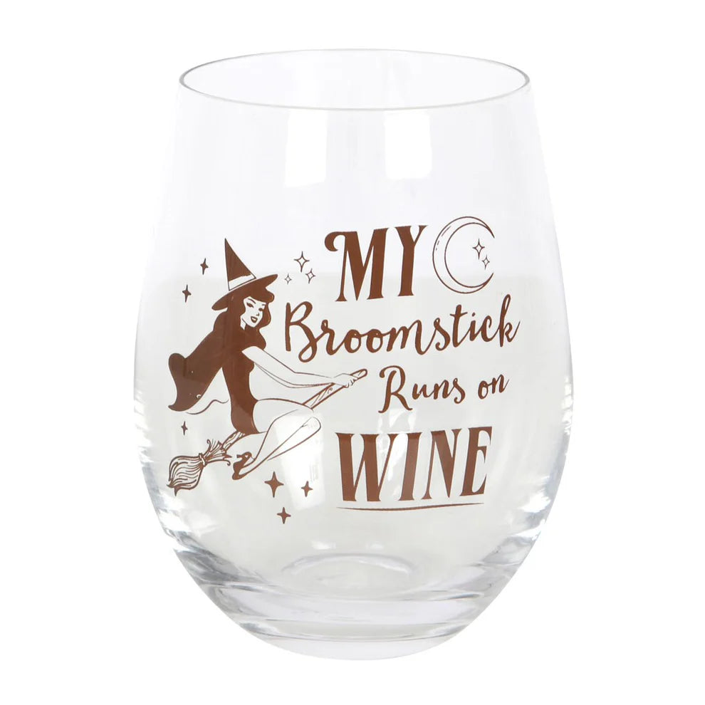My Broomstick Runs on Wine Glass