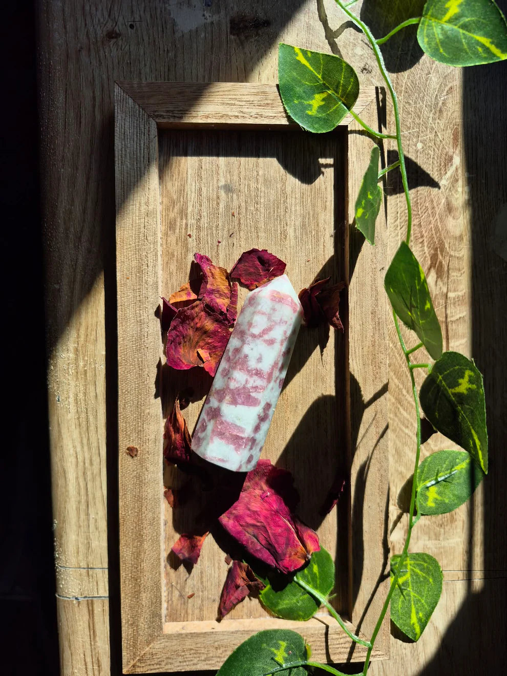 Pink Tourmaline in Quartz Tower