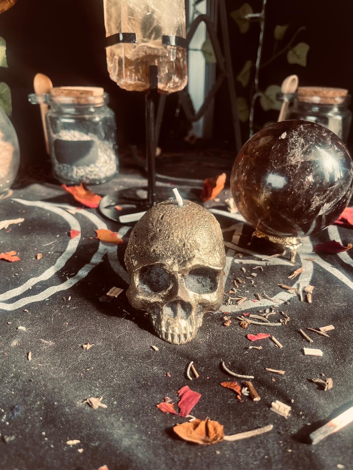 The Gilded Remains Candle