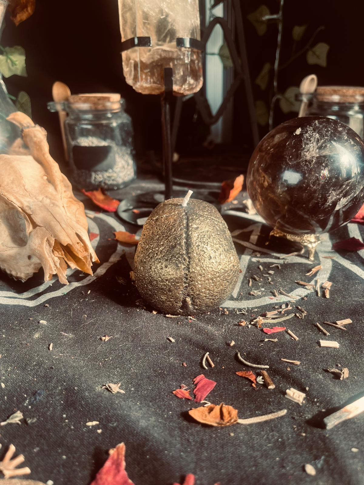 The Gilded Remains Candle