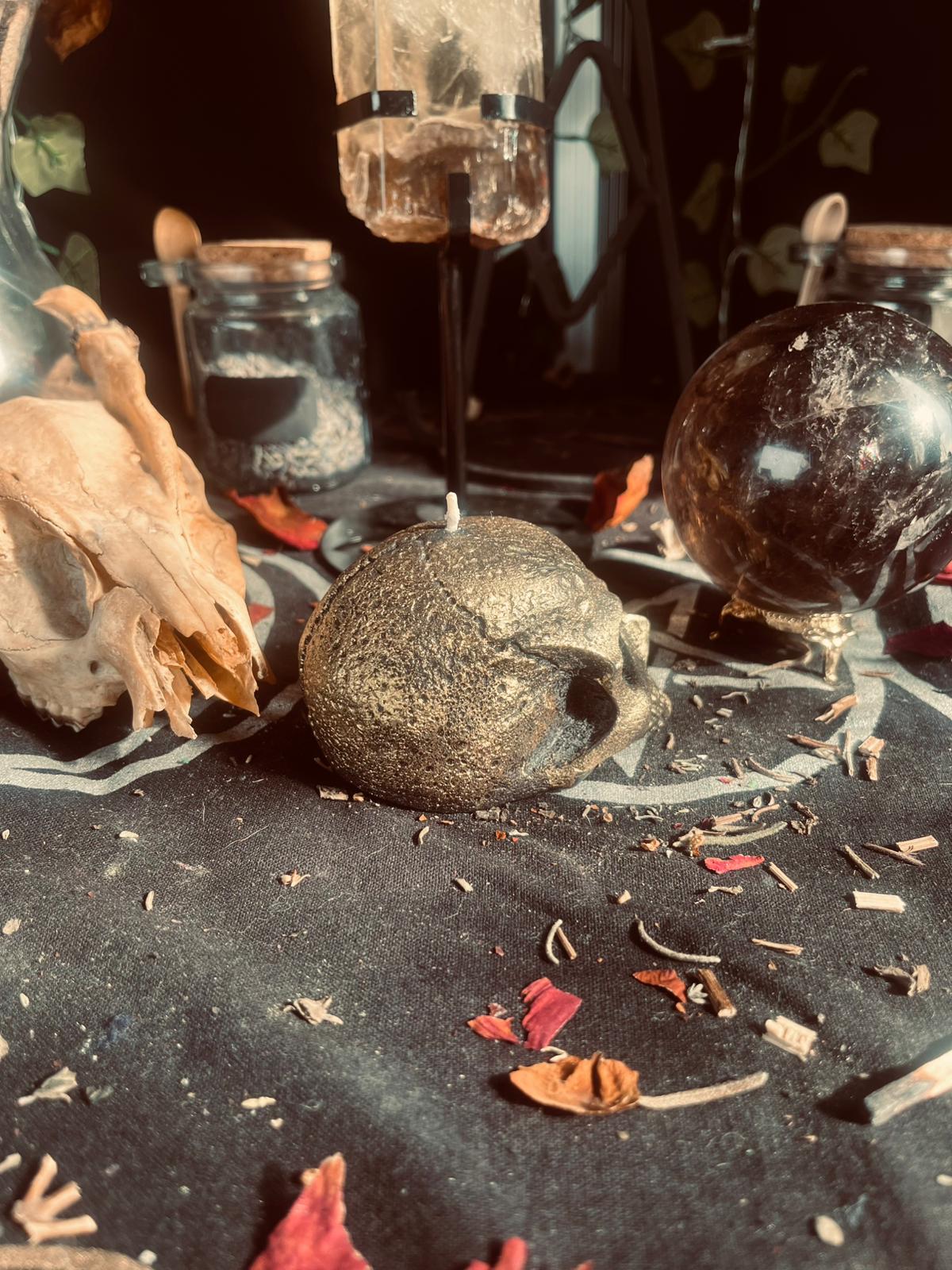 The Gilded Remains Candle