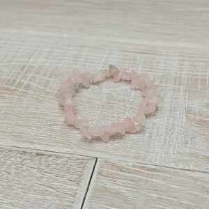 Rose Quartz Chip Bracelet