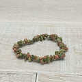 Unakite Chip Bracelet